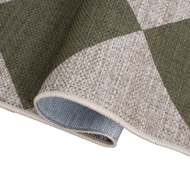 Evoke Diamond Non-slip Machine-washable Area Rug