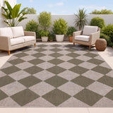 Evoke Diamond Non-slip Machine-washable Area Rug