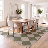 Evoke Diamond Non-slip Machine-washable Area Rug