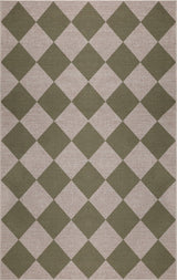 Evoke Diamond Non-slip Machine-washable Area Rug