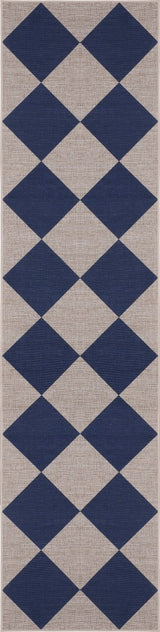 Evoke Diamond Non-slip Machine-washable Area Rug
