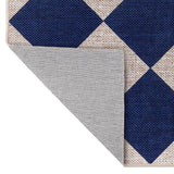 Evoke Diamond Non-slip Machine-washable Area Rug