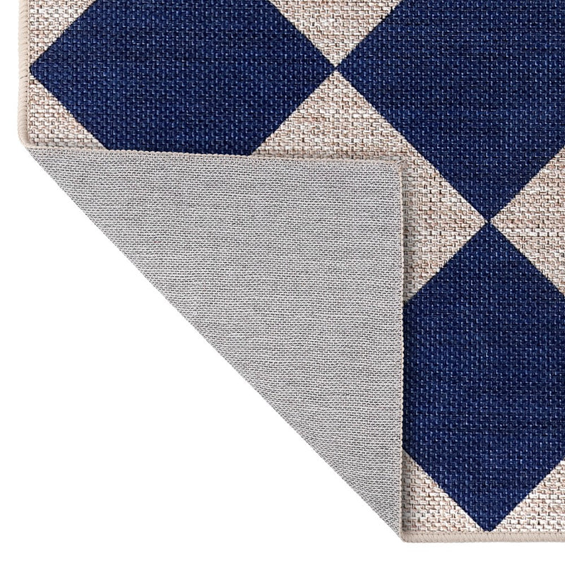 Evoke Diamond Non-slip Machine-washable Area Rug