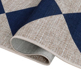 Evoke Diamond Non-slip Machine-washable Area Rug