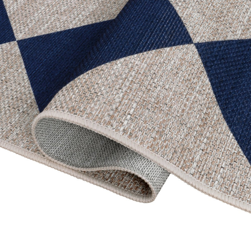 Evoke Diamond Non-slip Machine-washable Area Rug