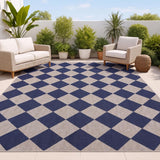 Evoke Diamond Non-slip Machine-washable Area Rug