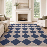 Evoke Diamond Non-slip Machine-washable Area Rug