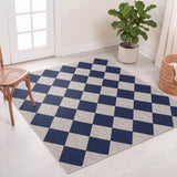 Evoke Diamond Non-slip Machine-washable Area Rug