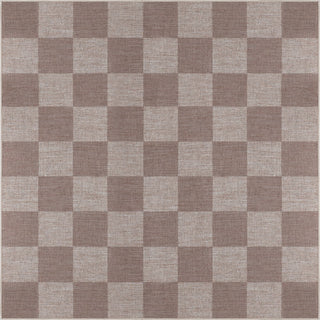 Rook Checkerboard Non-slip Machine-washable Area Rug