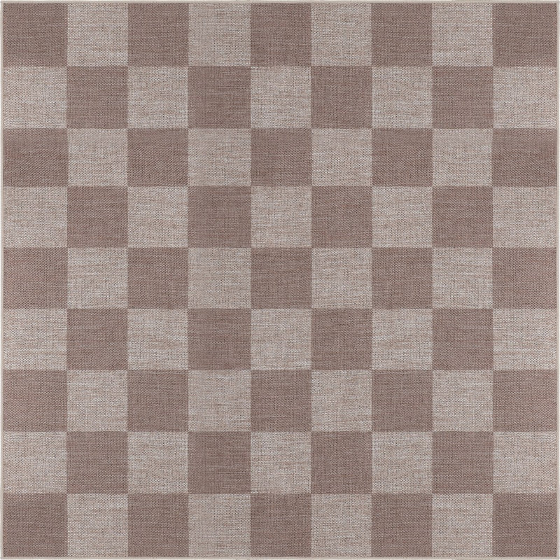Rook Checkerboard Non-slip Machine-washable Area Rug