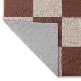 Rook Checkerboard Non-slip Machine-washable Area Rug