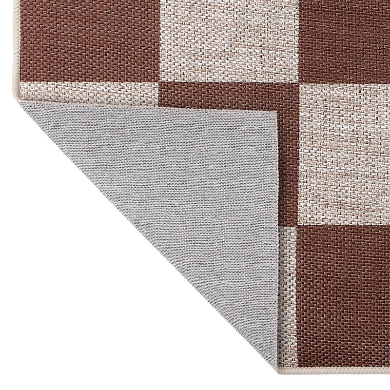 Rook Checkerboard Non-slip Machine-washable Area Rug
