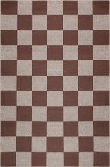 Rook Checkerboard Non-slip Machine-washable Area Rug
