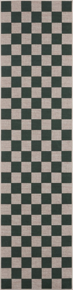 Rook Checkerboard Non-slip Machine-washable Area Rug