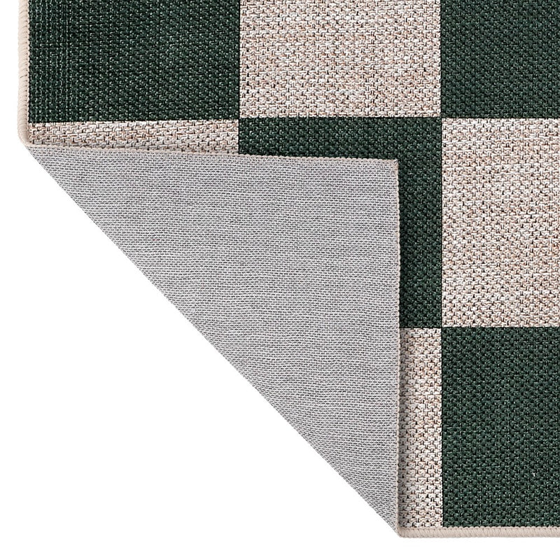 Rook Checkerboard Non-slip Machine-washable Area Rug