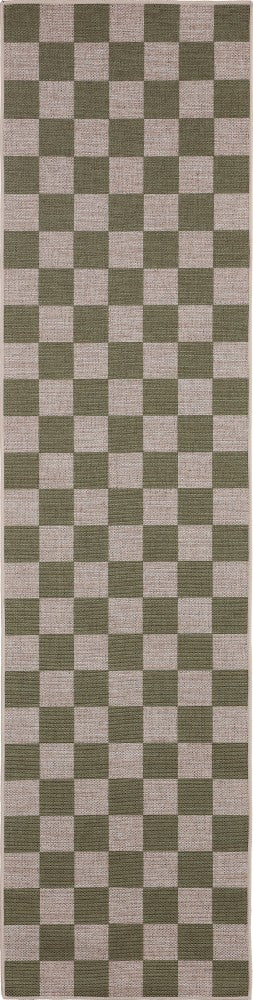 Rook Checkerboard Non-slip Machine-washable Area Rug