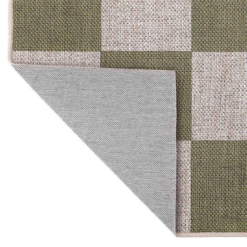 Rook Checkerboard Non-slip Machine-washable Area Rug
