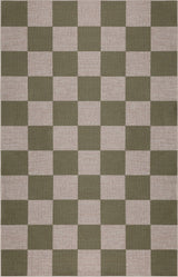 Rook Checkerboard Non-slip Machine-washable Area Rug
