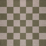 Rook Checkerboard Non-slip Machine-washable Area Rug