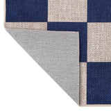 Rook Checkerboard Non-slip Machine-washable Area Rug