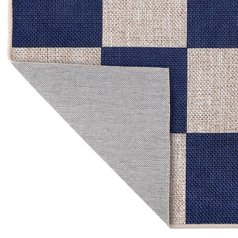 Rook Checkerboard Non-slip Machine-washable Area Rug