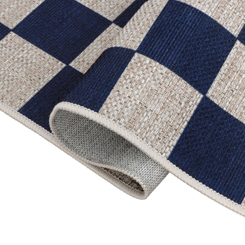 Rook Checkerboard Non-slip Machine-washable Area Rug