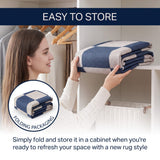 Rook Checkerboard Non-slip Machine-washable Area Rug