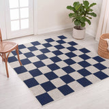 Rook Checkerboard Non-slip Machine-washable Area Rug