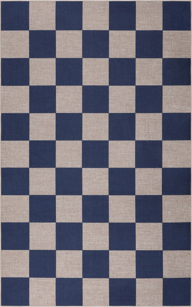 Rook Checkerboard Non-slip Machine-washable Area Rug