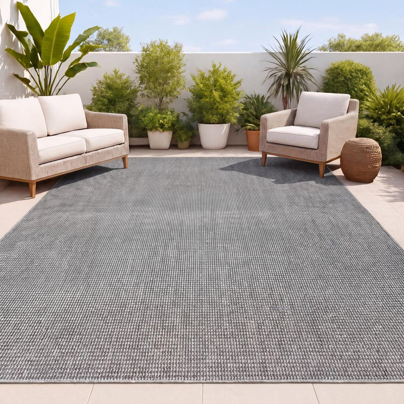 Holly Heathered Tonal Textured Non-slip Machine-washable Area Rug