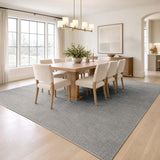 Holly Heathered Tonal Textured Non-slip Machine-washable Area Rug