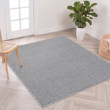 Holly Heathered Tonal Textured Non-slip Machine-washable Area Rug