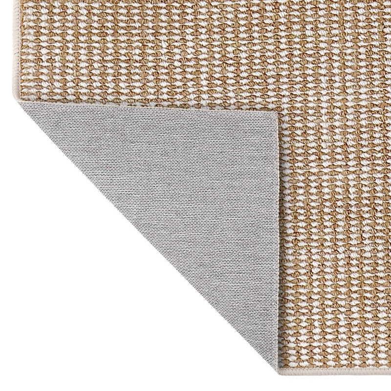 Holly Heathered Tonal Faux Jute Textured Non-Slip Machine-Washable Area Rug