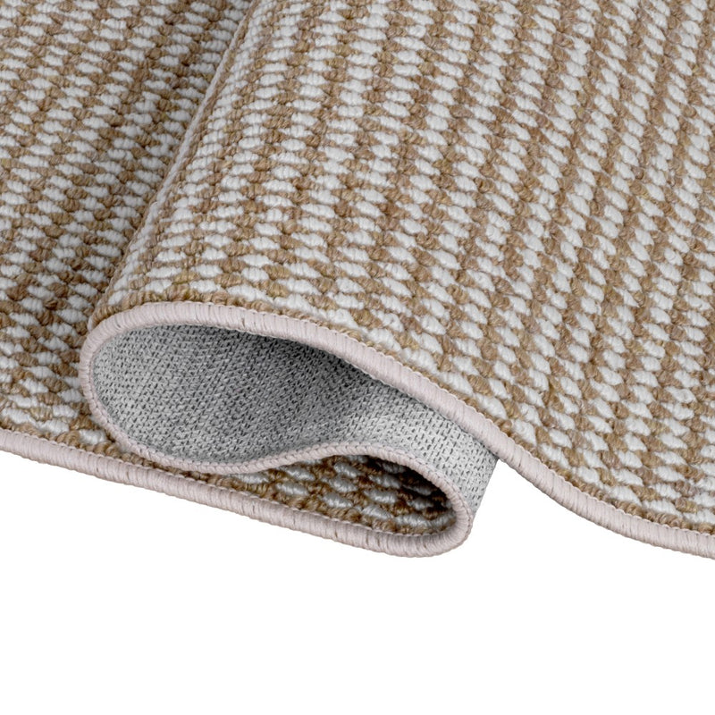Holly Heathered Tonal Textured Non-slip Machine-washable Area Rug