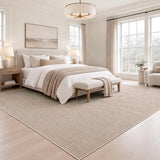Holly Heathered Tonal Textured Non-slip Machine-washable Area Rug
