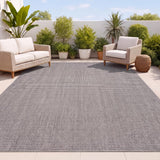 Holly Heathered Tonal Textured Non-slip Machine-washable Area Rug