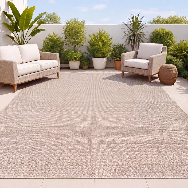 Holly Heathered Tonal Textured Non-slip Machine-washable Area Rug