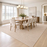 Holly Heathered Tonal Textured Non-slip Machine-washable Area Rug