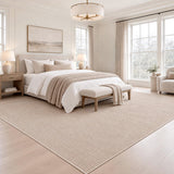 Holly Heathered Tonal Textured Non-slip Machine-washable Area Rug