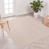 Holly Heathered Tonal Textured Non-slip Machine-washable Area Rug