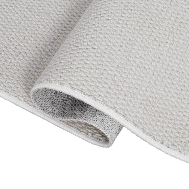 Hailey Textured Solid Plain Non-slip Machine-washable Area Rug