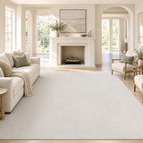 Hailey Textured Solid Plain Non-slip Machine-washable Area Rug
