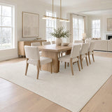 Hailey Textured Solid Plain Non-slip Machine-washable Area Rug