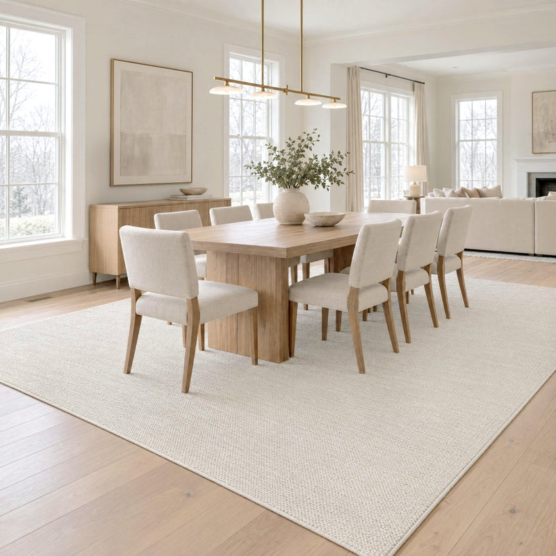 Hailey Textured Solid Plain Non-slip Machine-washable Area Rug