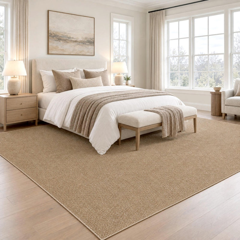 Hailey Textured Solid Plain Non-slip Machine-washable Area Rug