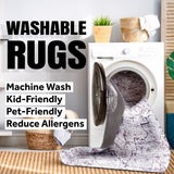 Shutter Minimalist Striped Plaid Machine-washable Area Rug
