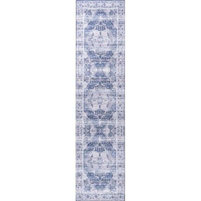 Alanya Ornate Medallion Washable Area Rug