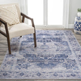 Alanya Ornate Medallion Washable Area Rug