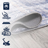 Alanya Ornate Medallion Washable Area Rug