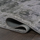 Alanya Ornate Medallion Washable Area Rug